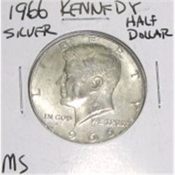 1966 Kennedy Silver Half Dollar *RARE MS HIGH GRADE - NICE COIN*!!