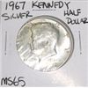 1967 Kennedy Silver Half Dollar *RARE MS-65 HIGH GRADE - NICE COIN*!!