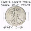 Image 1 : 1920-S Liberty Walking SILVER Half Dollar RARE KEY DATE *PLEASE LOOK AT PICTURE TO DETERMINE GRADE -