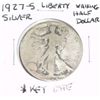 Image 1 : 1927-S Liberty Walking SILVER Half Dollar RARE KEY DATE *PLEASE LOOK AT PICTURE TO DETERMINE GRADE -