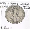 Image 1 : 1944 Liberty Walking SILVER Half Dollar TONED *PLEASE LOOK AT PICTURE TO DETERMINE GRADE - NICE COIN