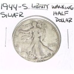 1944-S Liberty Walking SILVER Half Dollar *PLEASE LOOK AT PICTURE TO DETERMINE GRADE - NICE COIN*!!