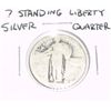 Image 1 : ? Standing Liberty SILVER Quarter Dollar *PLEASE LOOK AT PICTURE TO DETERMINE GRADE - NICE COIN*!!