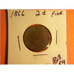 1866 2 CENT COPPER