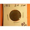 Image 1 : 1866 2 CENT COPPER