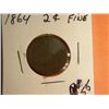 Image 1 : 1864 2 CENT COPPER