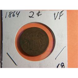 1864 2 CENT COPPER
