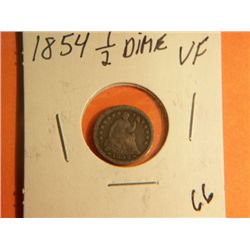 1854 1/2 DIME