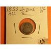 Image 1 : 1853 1/2 DIME