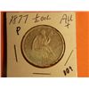 Image 1 : 1877 P SITTING LIBERTY 1/2 DOLLAR