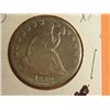 Image 2 : 1858 O SITTING LIBERTY 1/2 DOLLAR