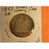 Image 1 : 1853 SITTING LIBERTY 1/2 DOLLAR