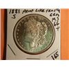 Image 1 : 1881 S MORGAN DOLLAR
