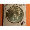 Image 1 : 1923 P PEACE DOLLAR