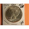Image 1 : 1924 P PEACE DOLLAR