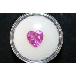 Pink Loose Heart-Shaped Gemstone