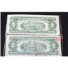 Image 2 : 1963 United States Note $2, Red Seal, Lot of 2