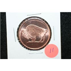 2011 Buffalo Copper Round, .999 Fine 1/4 Oz.