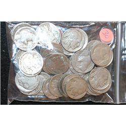 Buffalo Nickel, Various Dates & Conditions, Lot of 40