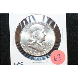 1963 Ben Franklin Half Dollar, UNC