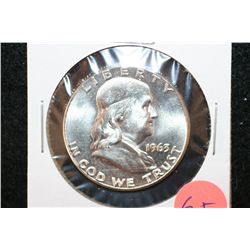 1963 Ben Franklin Half Dollar, UNC