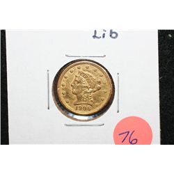 1906 Liberty $2 1/2 Gold Coin, Repaired