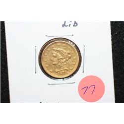 1878-S Liberty $2 1/2 Gold Coin, Repaired