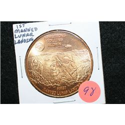 Apollo First Manned Lunar Landing; Armstrong, Collins & Aldrin Medallion