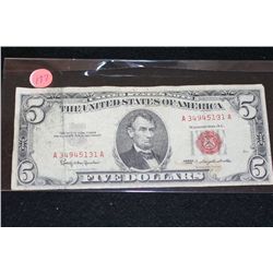 1963 United States Note $5, Red Seal