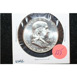 1963 Ben Franklin Half Dollar, UNC