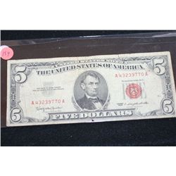 1963 United States Note $5, Red Seal