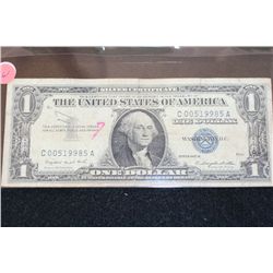 1957-A US Silver Certificate $1, Blue Seal