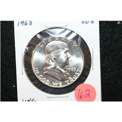 1963 Ben Franklin Half Dollar, UNC