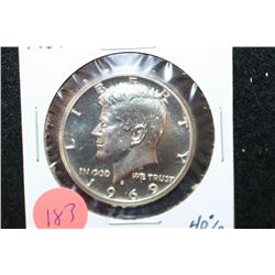 1969-S Kennedy Half Dollar, 40% Silver