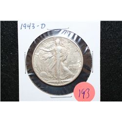 1943-D Walking Liberty Half Dollar