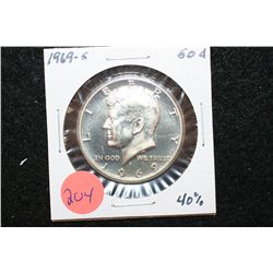 1969-S Kennedy Half Dollar, 40% Silver