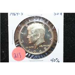1969-S Kennedy Half Dollar, 40% Silver