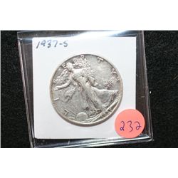 1937-S Walking Liberty Half Dollar