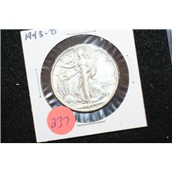 1943-D Walking Liberty Half Dollar