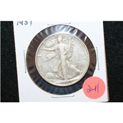 1937 Walking Liberty Half Dollar