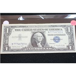 1957-A US Silver Certificate $1, Blue Seal