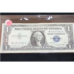 1957-A US Silver Certificate $1, Blue Seal
