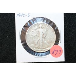 1942-S Walking Liberty Half Dollar