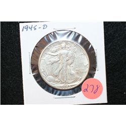 1945-D Walking Liberty Half Dollar