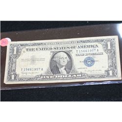 1957-B US Silver Certificate $1, Blue Seal