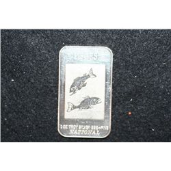 Pisces Silver Ingot, 999+ Fine Silver 1 Oz.