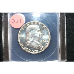 1954 Ben Franklin Half Dollar, ANACS Graded PF64