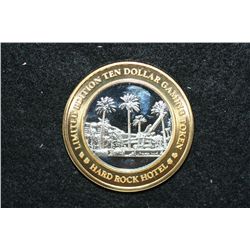 Hard Rock Hotel & Casino Limited Edition Two-Tone $10 Gaming Token, .999 Fine