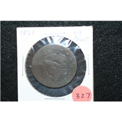 1831 Large One Cent
