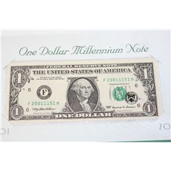 1999 US Federal Reserve Note $1, Atlanta GA Reserve, Millennium Note